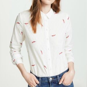 Scotch & Soda
Dobby Weave Long Sleeve Button-Down Shirt size large